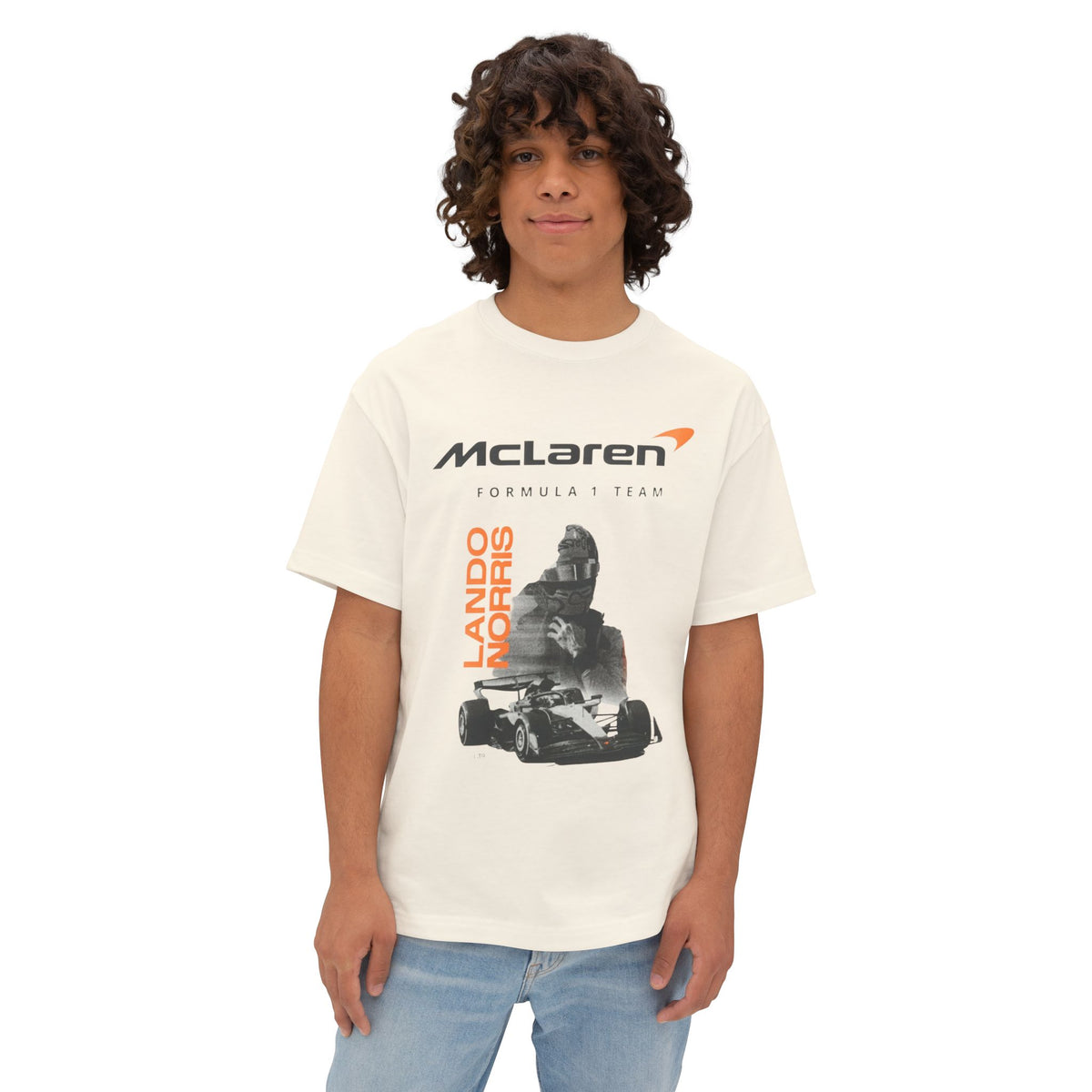 Lando Norris Oversized T-Shirt | McLaren Formula 1 Inspired Graphic Tee | F1 Fan Shirt | Motorsport Streetwear