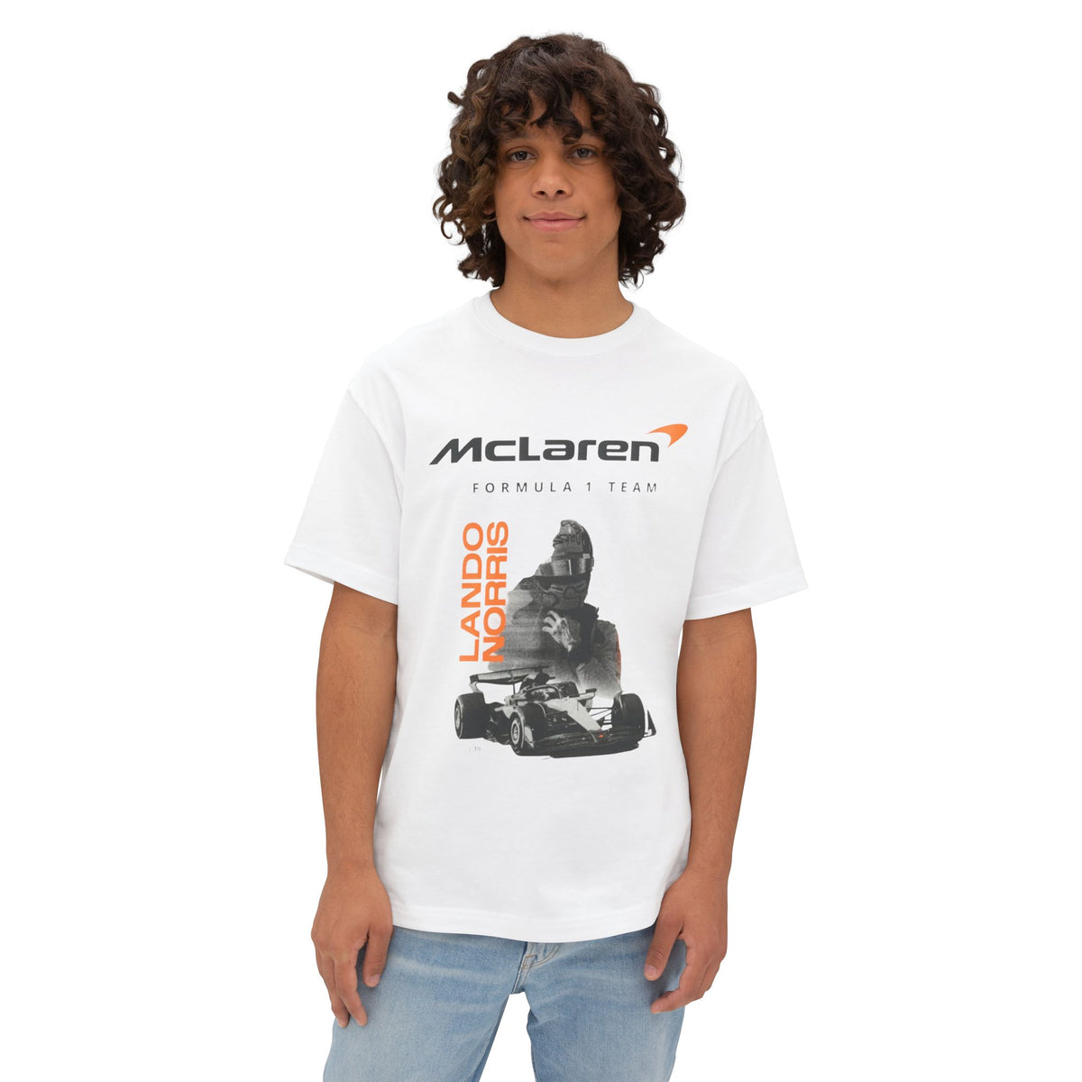 Lando Norris Oversized T-Shirt | McLaren Formula 1 Inspired Graphic Tee | F1 Fan Shirt | Motorsport Streetwear