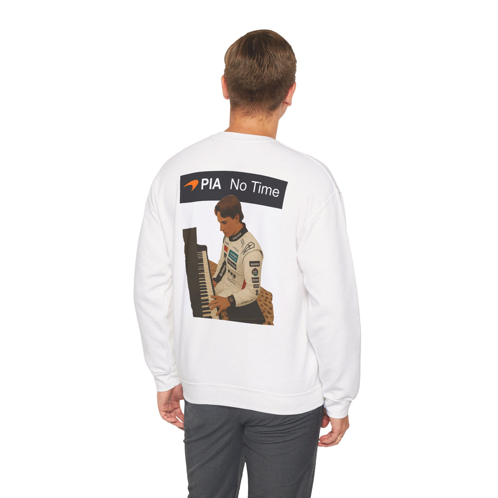 PIA No Time - Piastri playing Piano Sweatshirt | Retro Piastri graphic